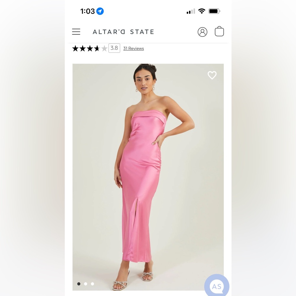 Altar'd State Pink Maxi Dress